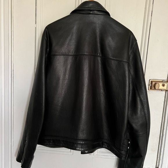 Gap x John Elliot x GQ leather biker jacket. - Picture 7 of 10
